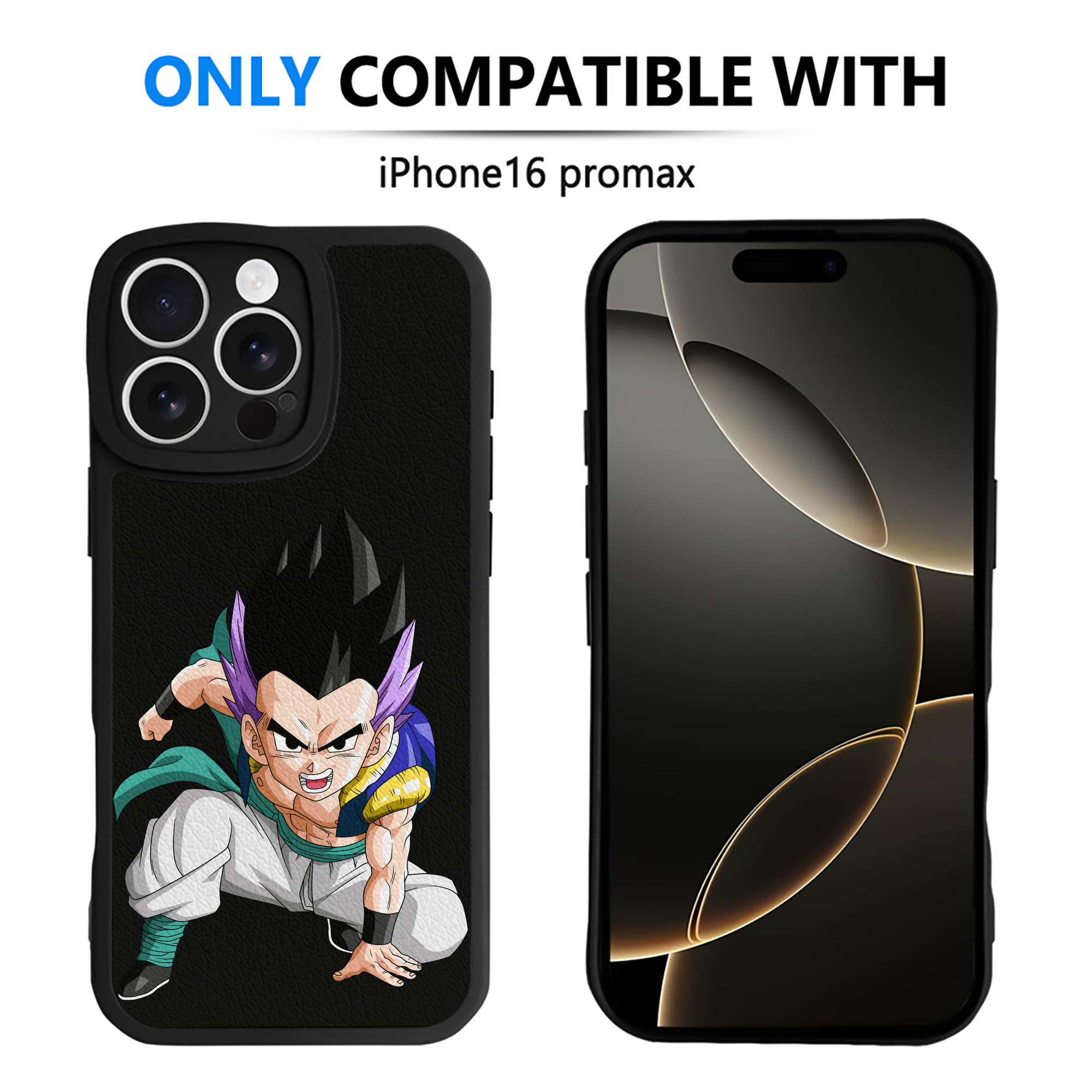 （画像用） ドラゴンボール 孫 悟飯（そんごはん）DRAGON BALL Son Gohan 【iPhone 16シリーズ対応】シリコンスマホケース（レザー調） 材質：シリコン